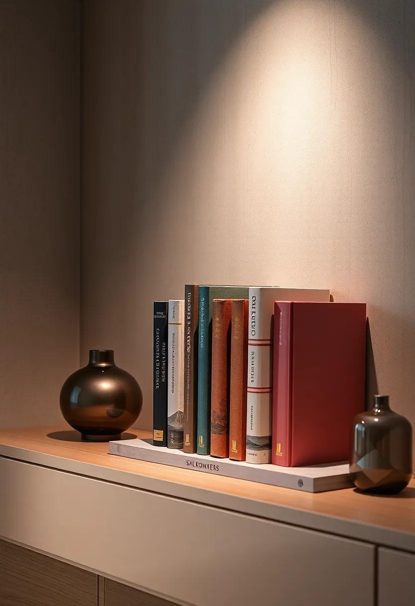 Layered Bookends:​ Use decorative​ bookends in soft colors to ‌keep your favorite novels upright while adding a touch⁤ of charm to ​your shelf
