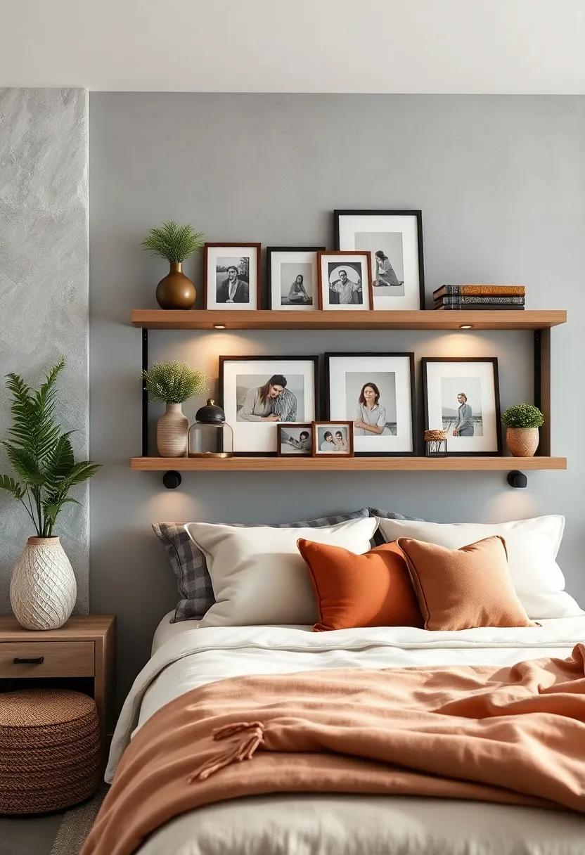 Thoughtful Framed Photos: Showcase cherished memories in soft-toned frames that harmonize with your decor for a personal yet cozy touch