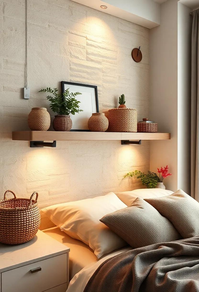 simple Woven ⁤Baskets: ⁣Use small, woven baskets⁢ to organize items like remote controls or chargers while​ adding texture to your decor