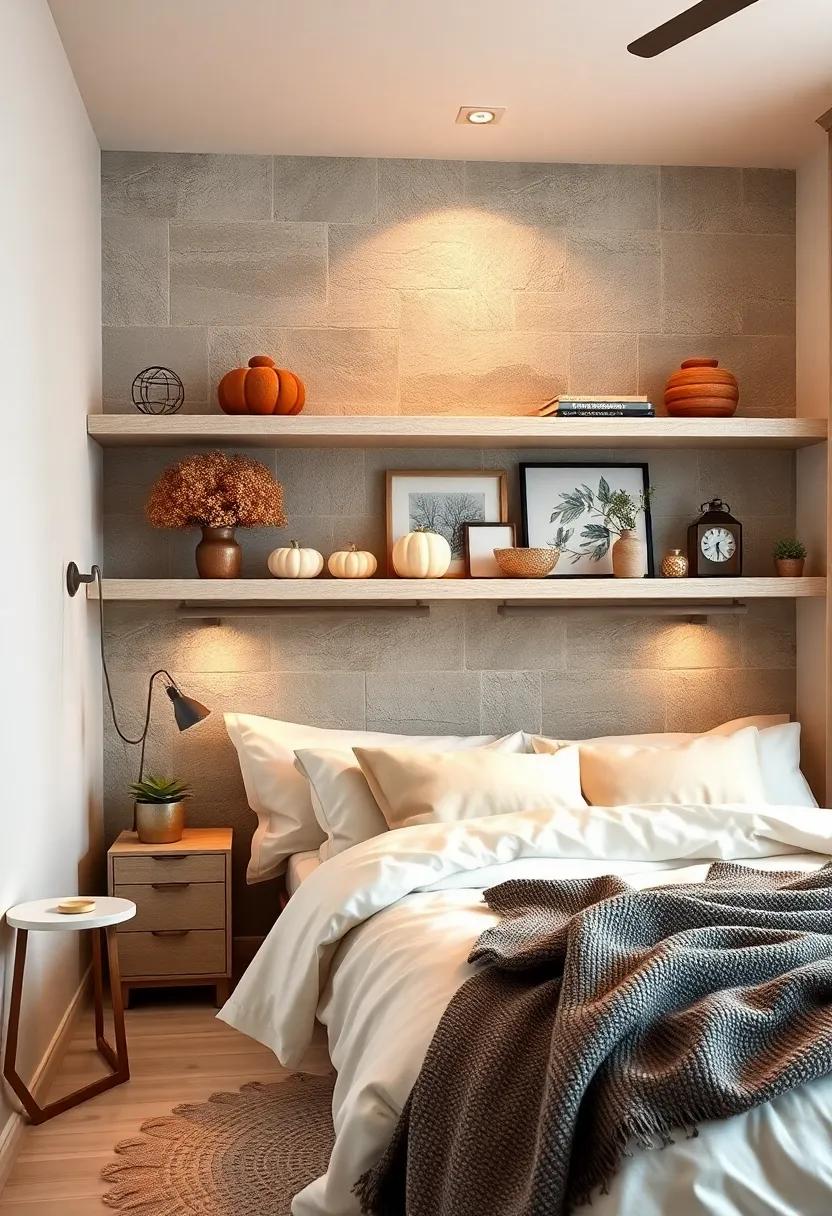 Seasonal Decor: Rotate seasonal decor elements, such as ⁢small pumpkins or holiday ornaments, to keep the shelf feeling fresh and festive