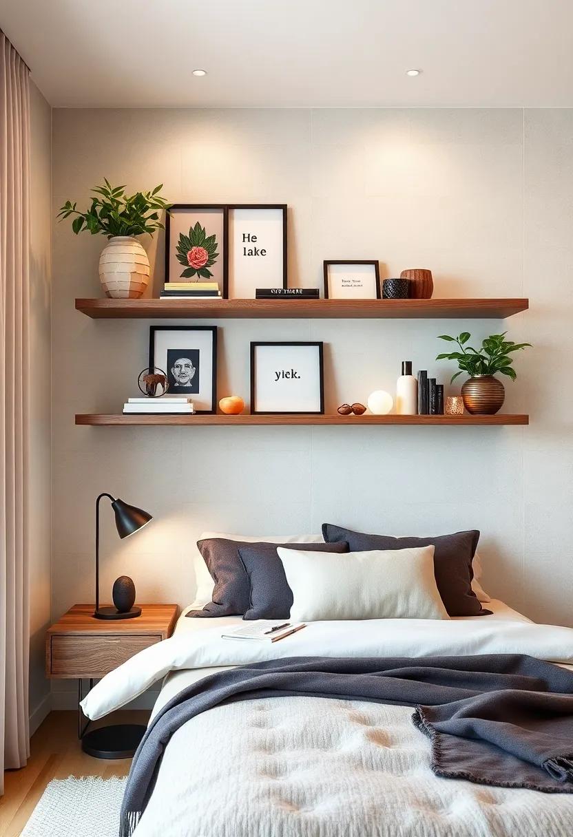 Floating ⁢Shelves: Install floating shelves for a⁢ modern look, ⁢providing ⁢ample space to display curated ⁣decor while leaving ​the floor clear