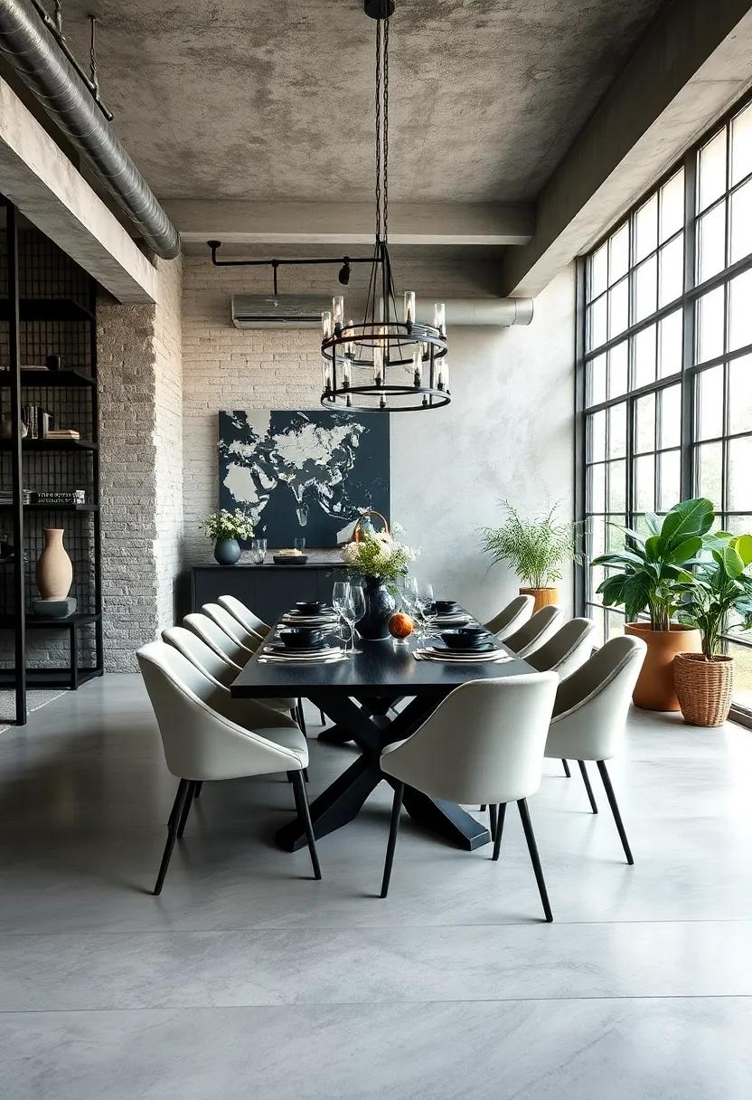 Industrial Edge:​ Explore how raw materials like metal and exposed wood can​ create a chic, industrial-style dining room, perfect for those who appreciate a modern, urban feel