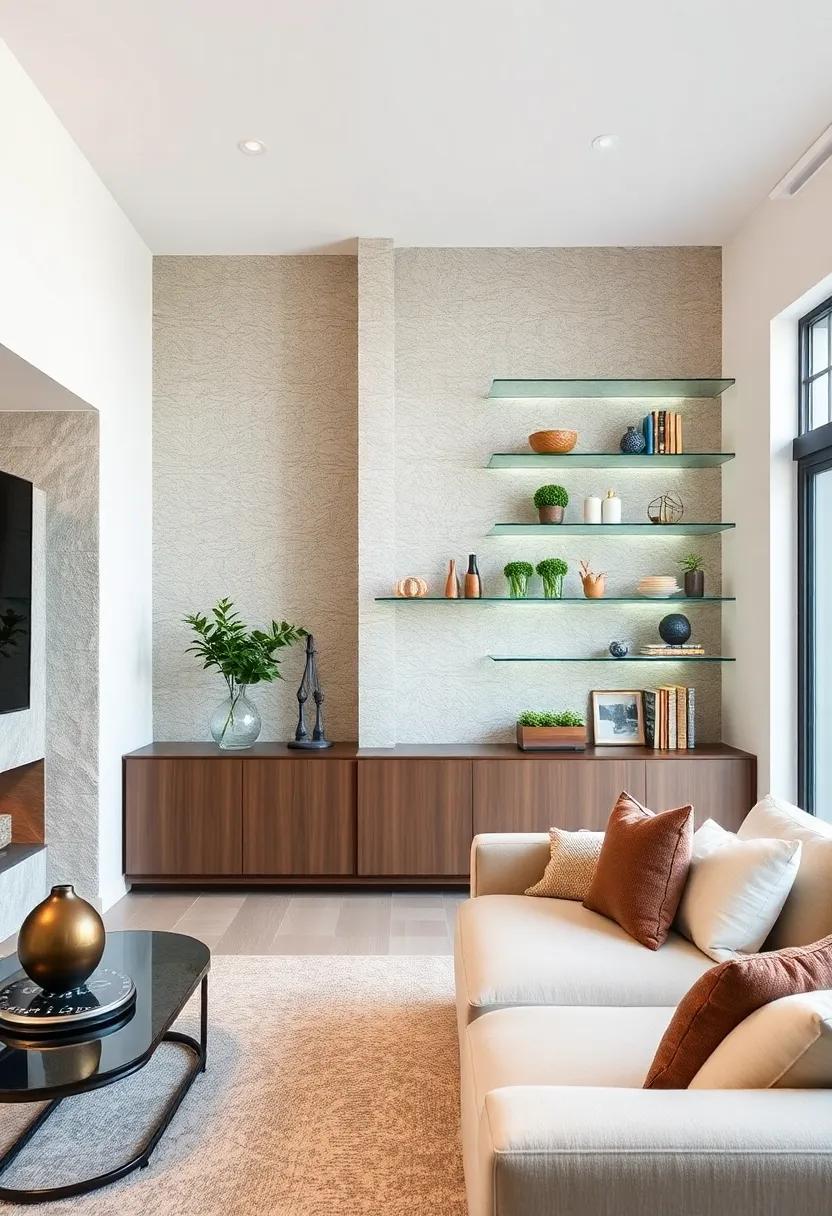 Staircase as Art: Transform‍ an awkward staircase wall ​into ⁣a stunning feature with built-in ⁤shelves that ​incorporate glass ​elements, balancing form and function