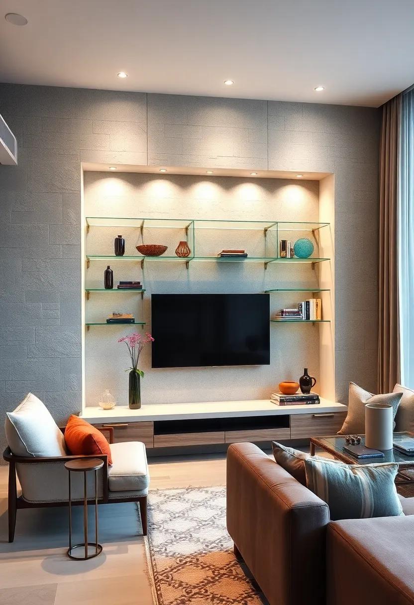 Floating ​Dream: ⁢Achieve an​ illusion of ⁢weightlessness with⁣ floating glass shelves that appear to ​hover, allowing room for creativity in styling your collection