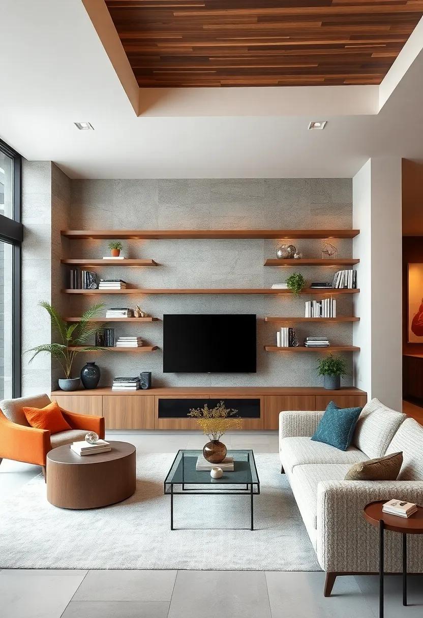 Modern Elegance: ⁣with a mix ‌of wood and glass, this ⁢design introduces ‌a contemporary touch while providing an elegant backdrop for decorative⁤ items and books