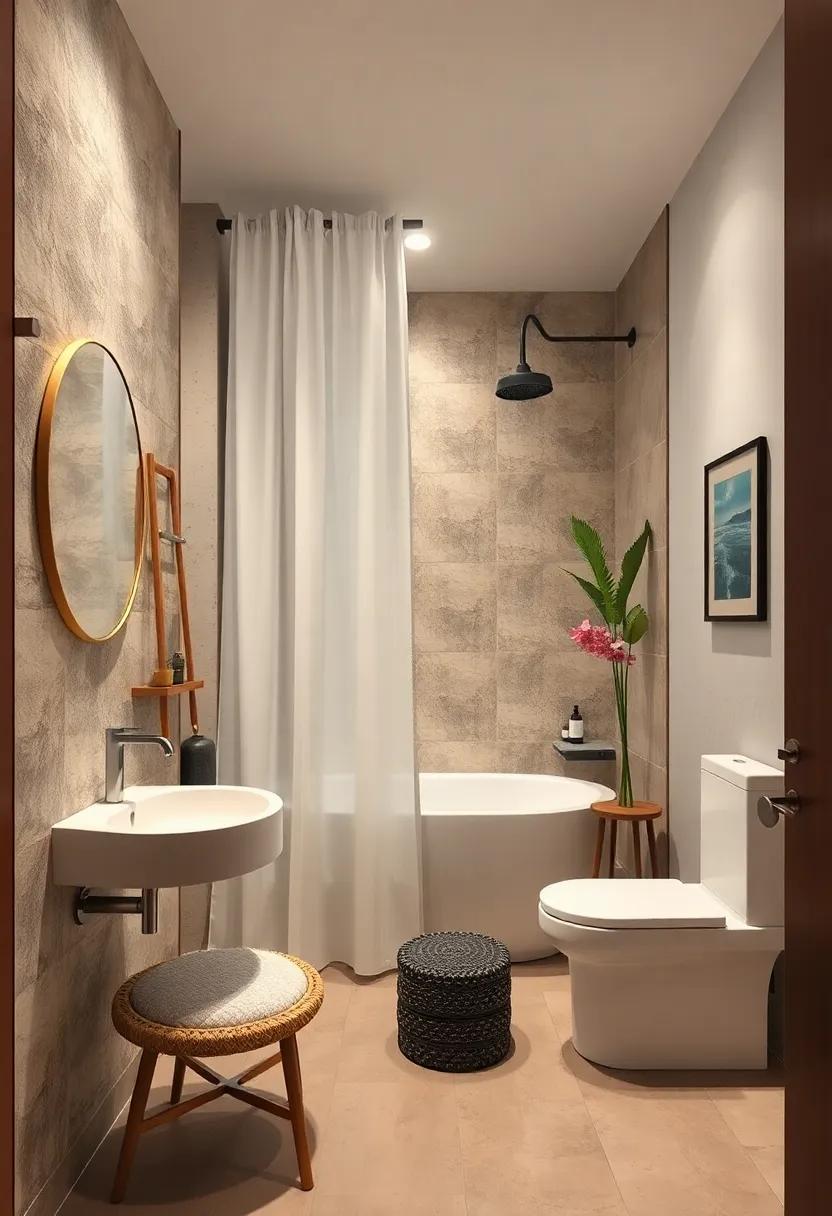 Curtain vs. Glass: ⁤Use a shower curtain instead of⁤ glass ‌doors to save space ​and allow⁤ for easy access while keeping the design flexible