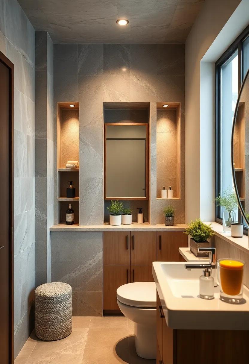 Hidden Cubbies: Incorporate hidden niches in walls or above ​cabinets for discreet storage of everyday necessities without​ observable clutter