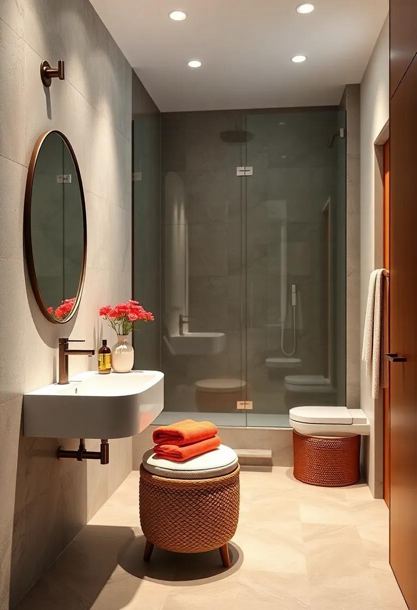 Multi-Functional Furniture: ​Choose pieces like a vanity⁤ stool that doubles as a storage basket for towels and essentials, blending function with style