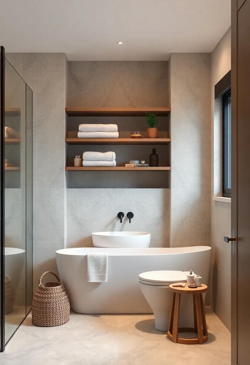 Open​ Shelving Concepts: Incorporate open ⁣shelving to display elegant towels and trendy‌ accessories,adding a ‌touch ⁢of character without clutter