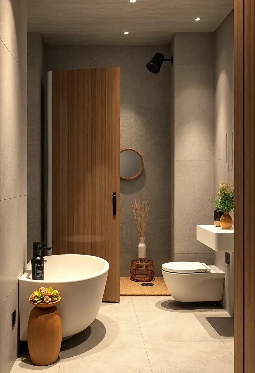 sliding Doors:‍ Consider sliding doors‍ for the bathroom to save space​ that ⁢a traditional swing door would‍ occupy, ‌enhancing movement ‍flow