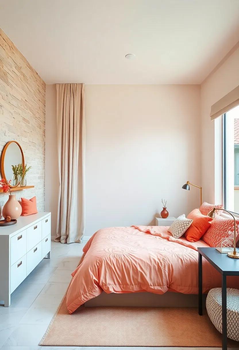 Personalize with‌ Textiles: Create custom peach-patterned bedding or‍ curtains ⁤to make the space feel uniquely tailored
