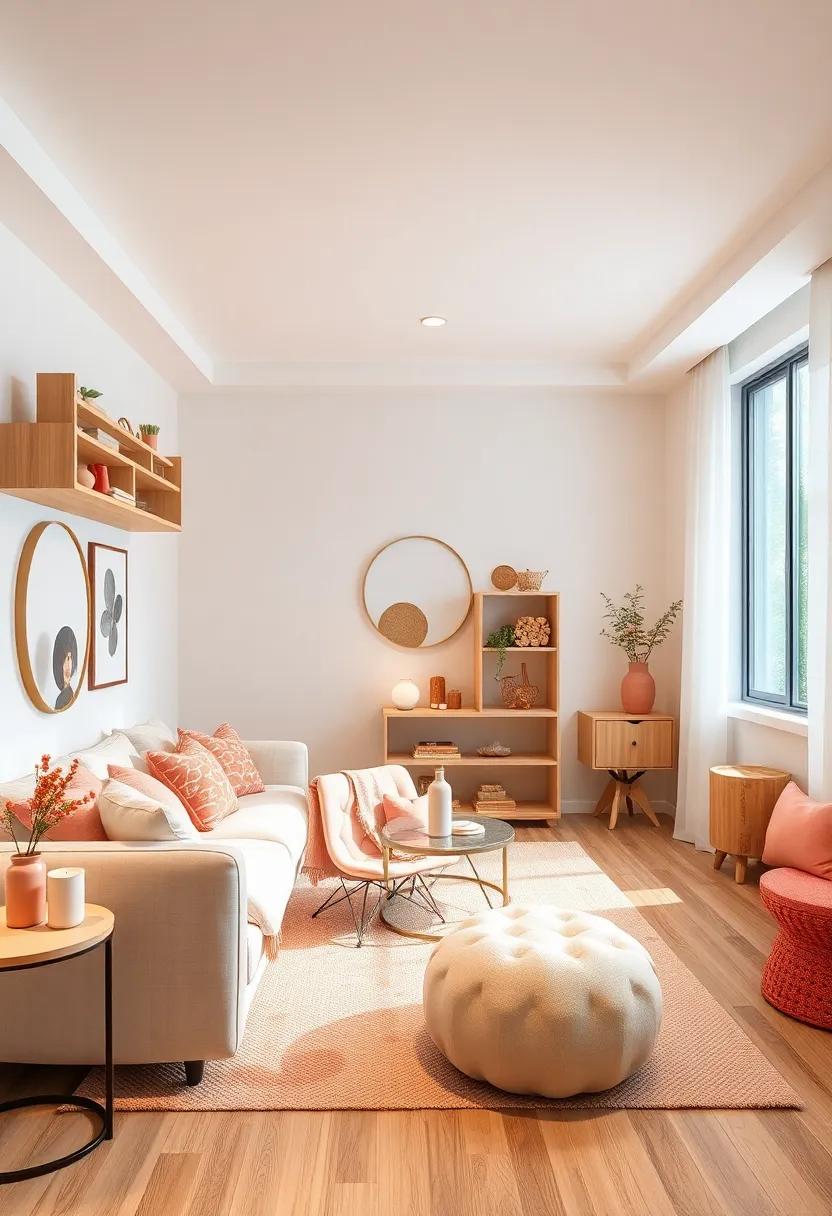 Finish with scent: Use ‍peach-scented candles or room sprays to ⁣bring a sensory experience into the‌ cozy space