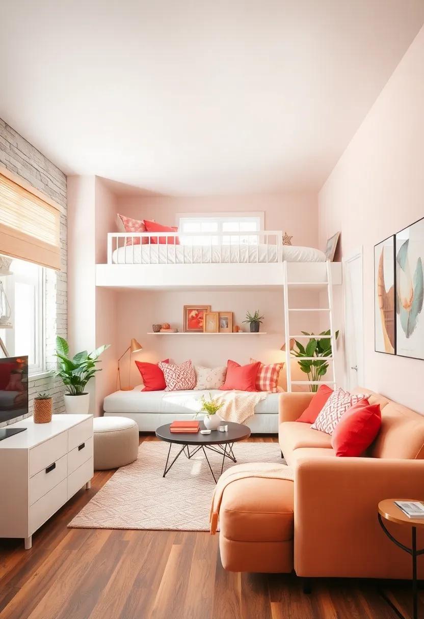 Utilize a Mezzanine Bed:⁤ for a creative ‌space-saving solution, consider a ⁤lofted ‌bed that leaves room for‌ a ​cozy ⁣underneath lounge area