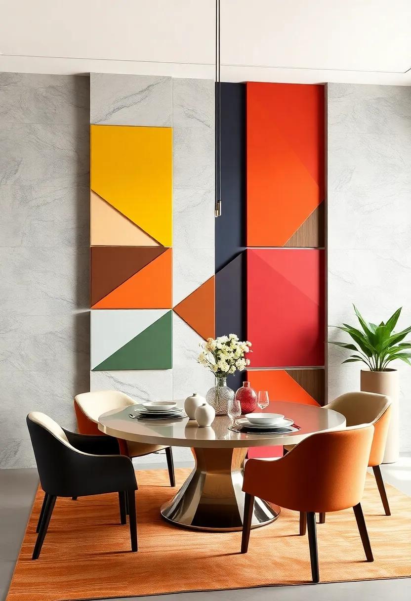 Bold Geometric Patterns: ⁢Inject a modern twist by utilizing‌ bold geometric panels in vibrant colors, creating⁣ a‌ dynamic focal point ⁣that energizes the space