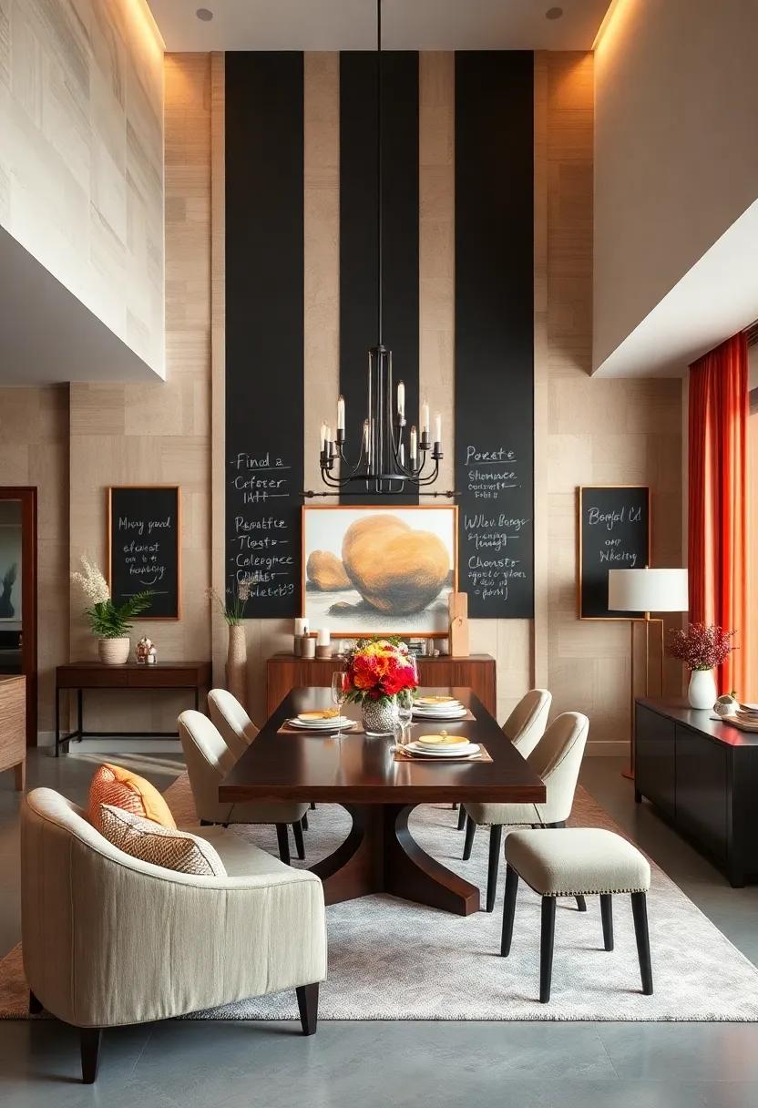 Chalkboard⁢ Wall Panels: Inspire creativity and interaction by installing chalkboard panels,⁣ allowing guests ‌to​ leave ‍messages or ⁤doodles during gatherings