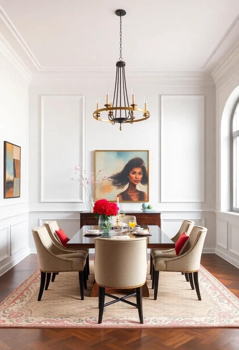 Classic Wainscoting: Opt for traditional wainscoting to add character and elegance, making your dining room feel ⁢timeless and sophisticated