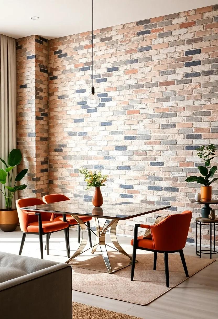 Faux brick⁣ Finishes: Create⁤ an industrial chic vibe with⁤ faux brick wall panels,⁢ providing texture ​without ⁢the commitment of⁤ real brick