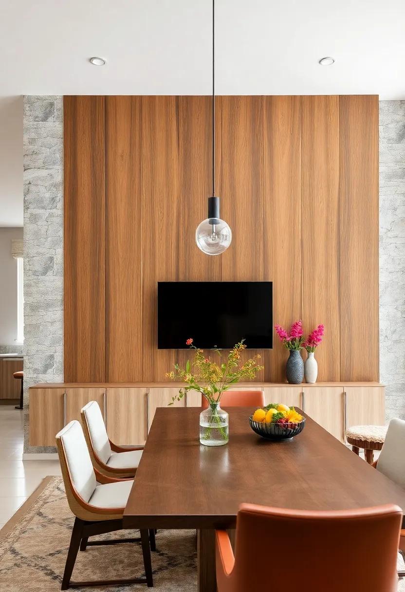 Layered Wood Finishes: Experiment with layered​ wood finishes to create a multi-dimensional wall that captures attention and draws the eye throughout the room