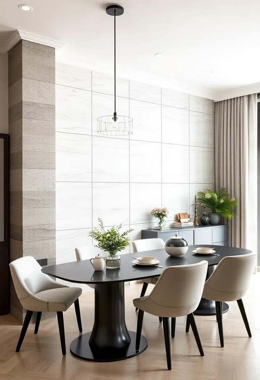 Monochrome Elegance: Embrace monochrome‌ aesthetics by choosing panels in varying shades of a ⁣single color, resulting in a harmonious and chic dining ⁣space