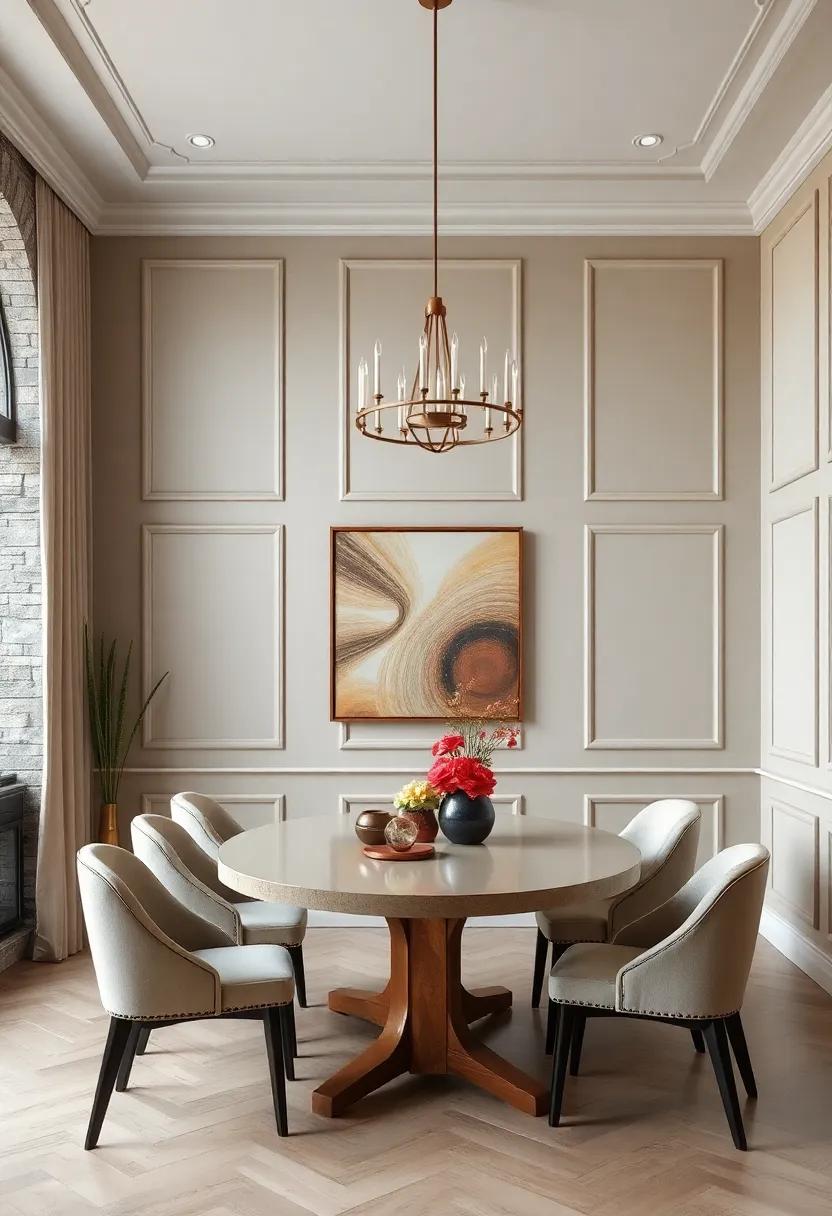 Paneled Wallpaper⁤ Borders: Use paneled wallpaper borders to define your dining room's perimeter while adding a stylish twist to plain‍ walls