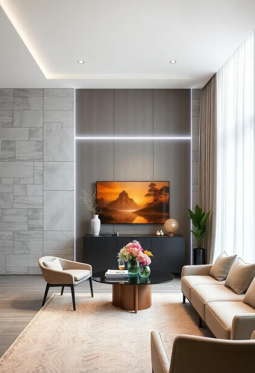 Paneling with LED Lighting: Integrate ⁣LED ⁣strips into your paneling for a modern, illuminated effect that can enhance the mood during dinner parties