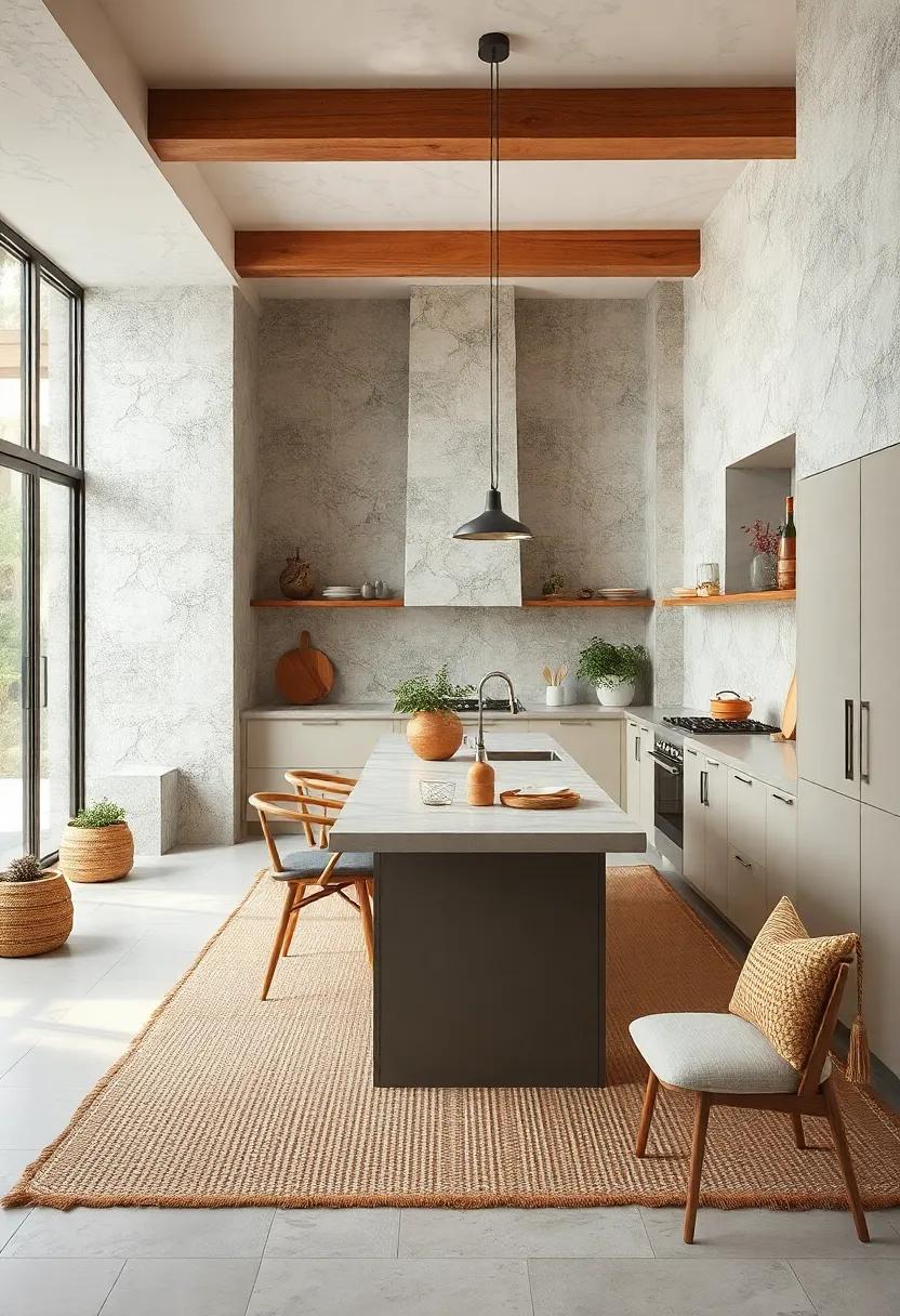Choose ⁣Natural fiber Rugs: Soft jute​ or wool rugs can ‌add⁤ comfort while⁣ maintaining the organic ⁤feel of an earthy kitchen