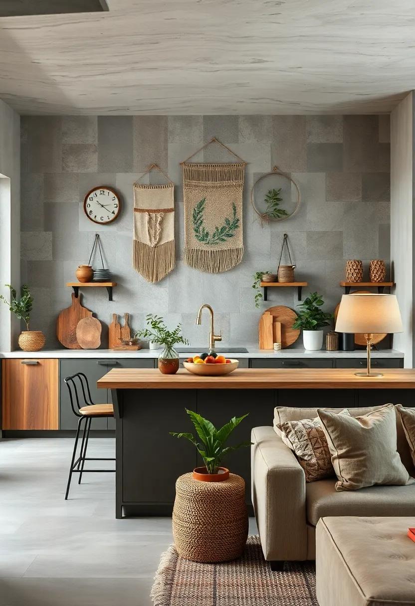 Craft Natural Wall Art: Hang art made from nature-inspired themes or materials, such as ​botanical prints or woven wall hangings