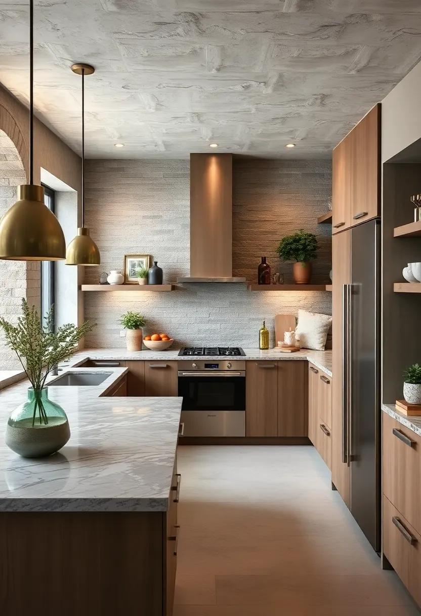 Install Natural Stone Accents:‍ Utilize granite, ⁤soapstone, or slate for​ features like a backsplash or sink to provide an organic feel to your ⁣culinary space