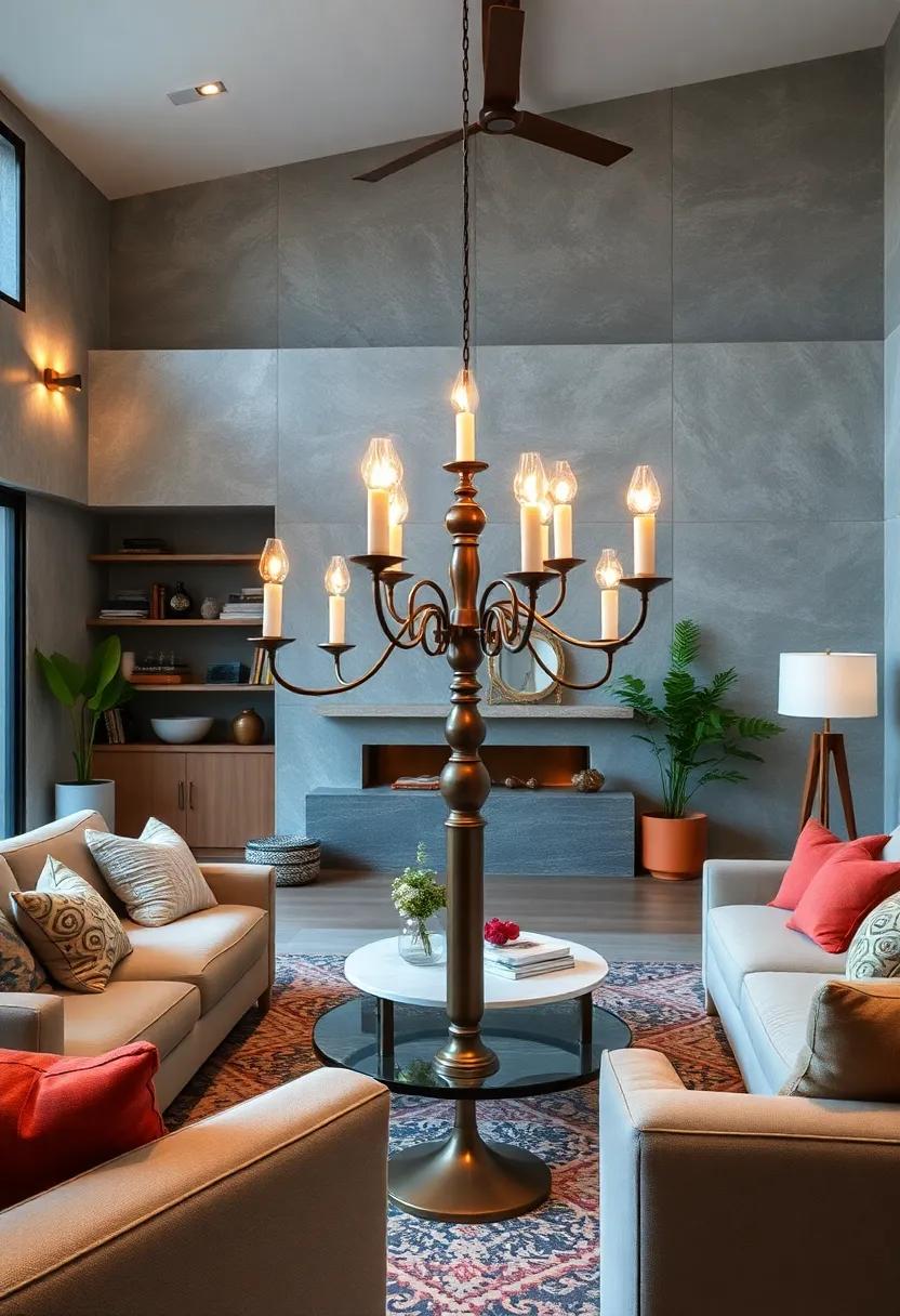 Multi-Armed Candelabra: Opt for a unique centerpiece with a multi-armed candelabra that provides ambient lighting and an⁣ elegant aesthetic