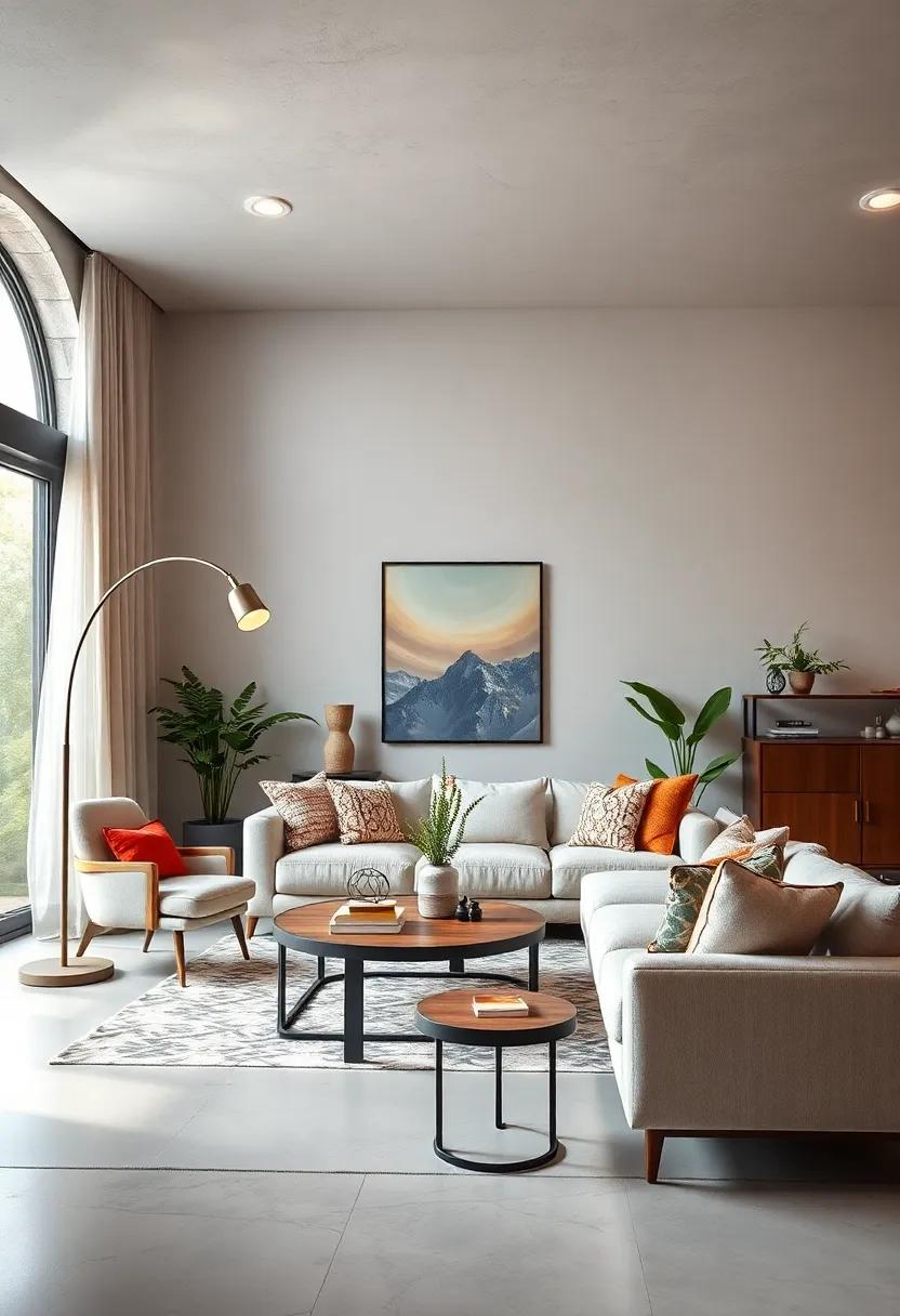 Mid-Century Modern Arc ⁣Floor Lamp: Make‍ a⁢ stylish statement⁤ with an arc floor lamp‍ that captures the essence of⁤ mid-century design, ⁣perfect for illuminating large‍ spaces