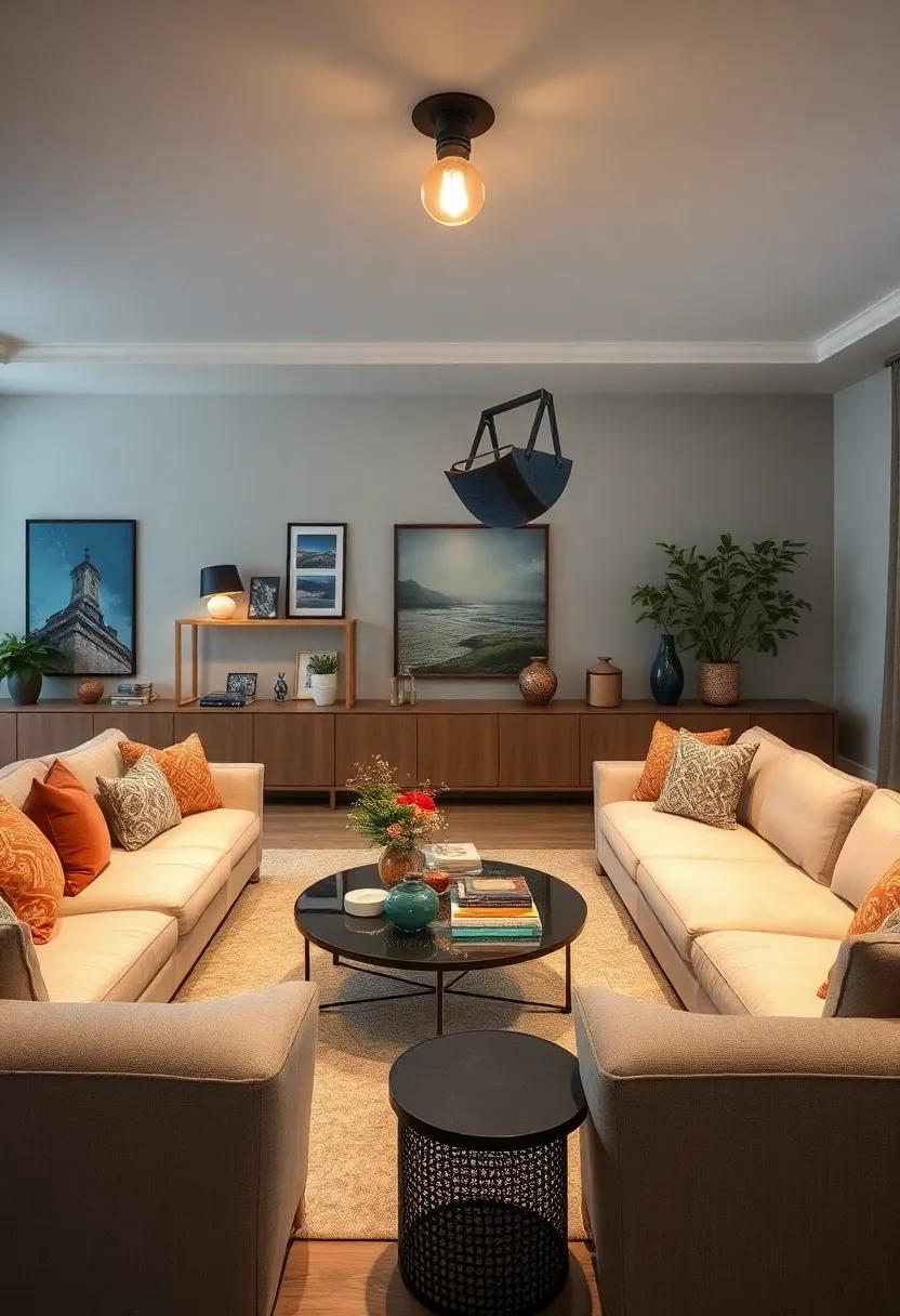 Industrial Pipe Ceiling ⁤Fixture: Channel ‍an urban vibe ⁤with a ceiling fixture made from repurposed pipes, which adds a bold statement to your décor