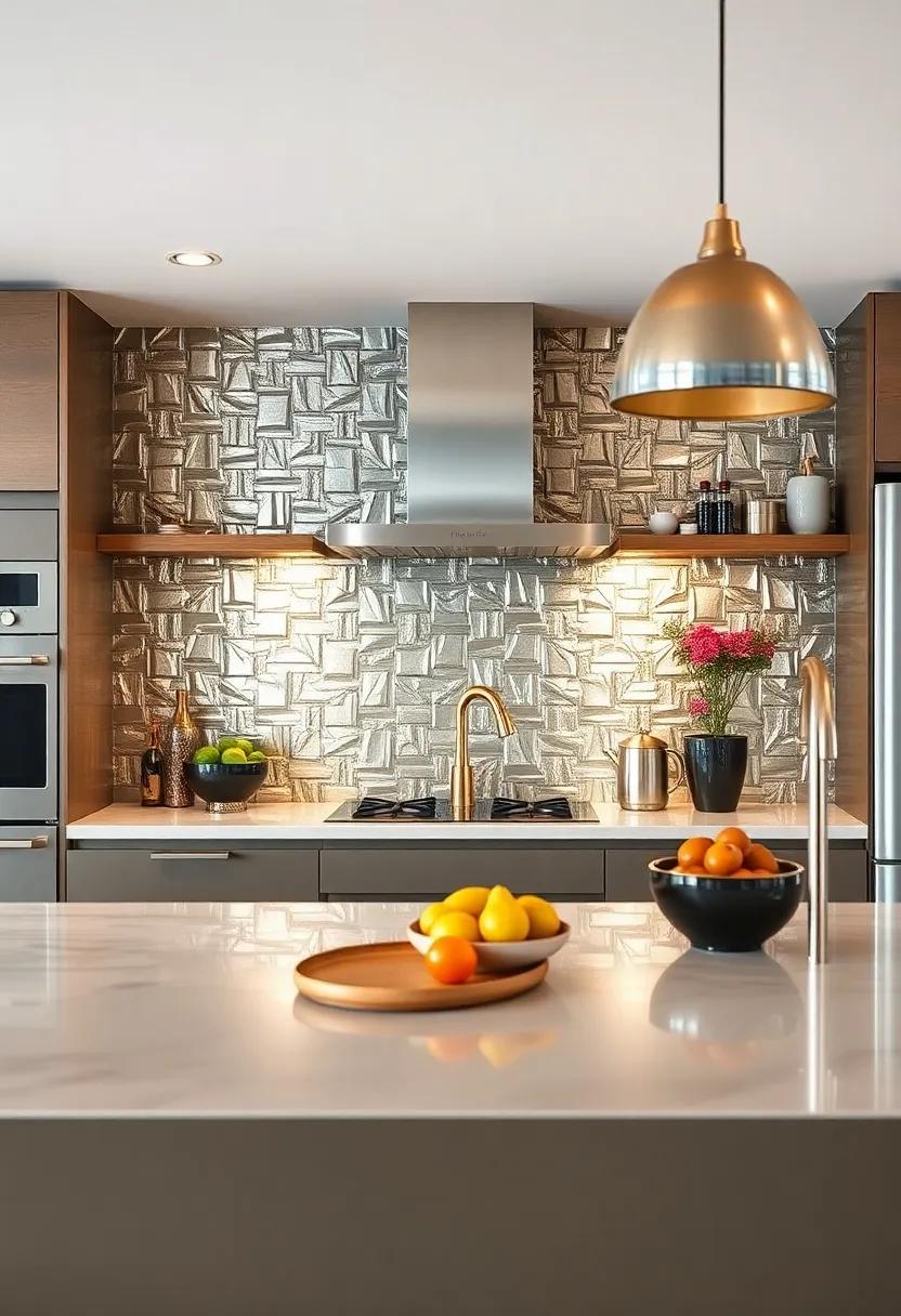 Reflective Metallics: Use⁣ metallic tiles⁢ to ‍create a reflection that enhances light ‌and creates the illusion ⁣of a larger kitchen while ⁢adding a touch of glamour