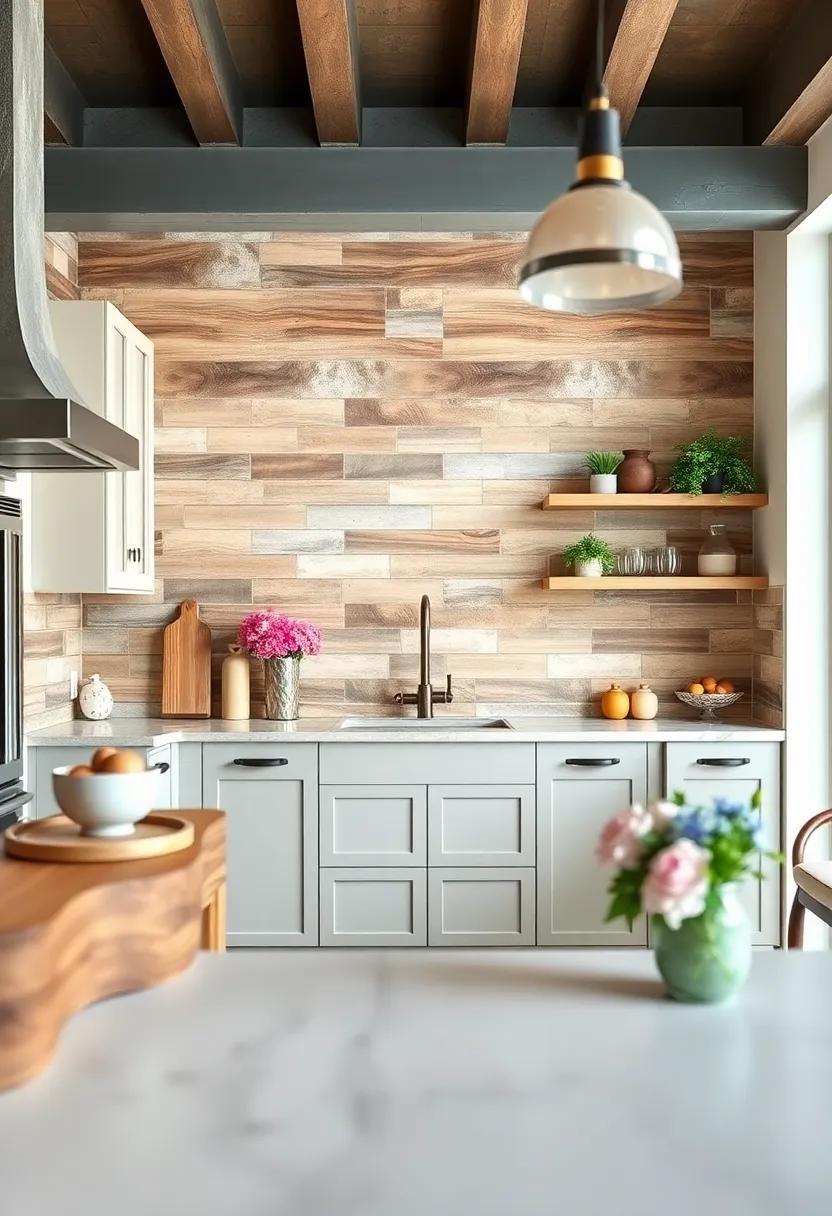 Rustic Wood Planks: Bring warmth to your ‍kitchen with reclaimed wood planks that⁤ create a cozy, farmhouse feel while being surprisingly easy to clean