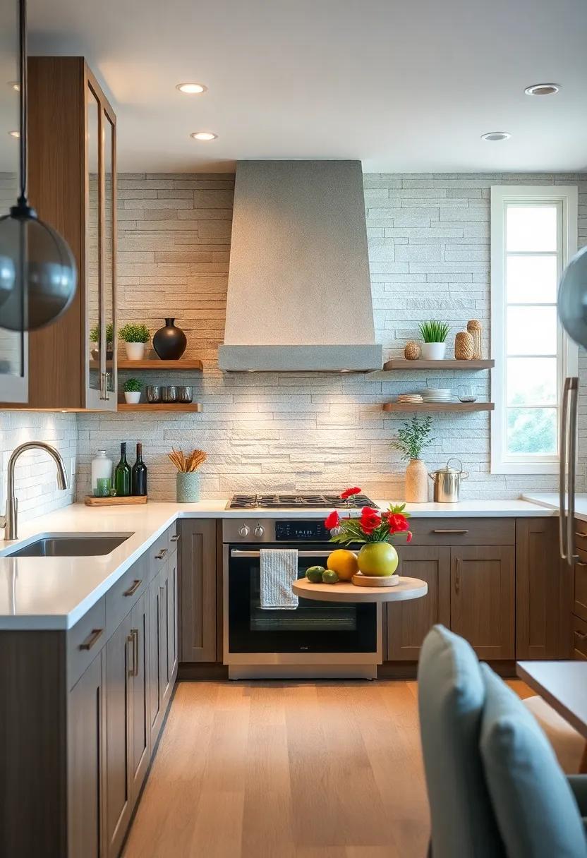 Split ‌Face Stone: Add​ texture and visual intrigue with split face stone, creating a dynamic backdrop that complements various kitchen styles