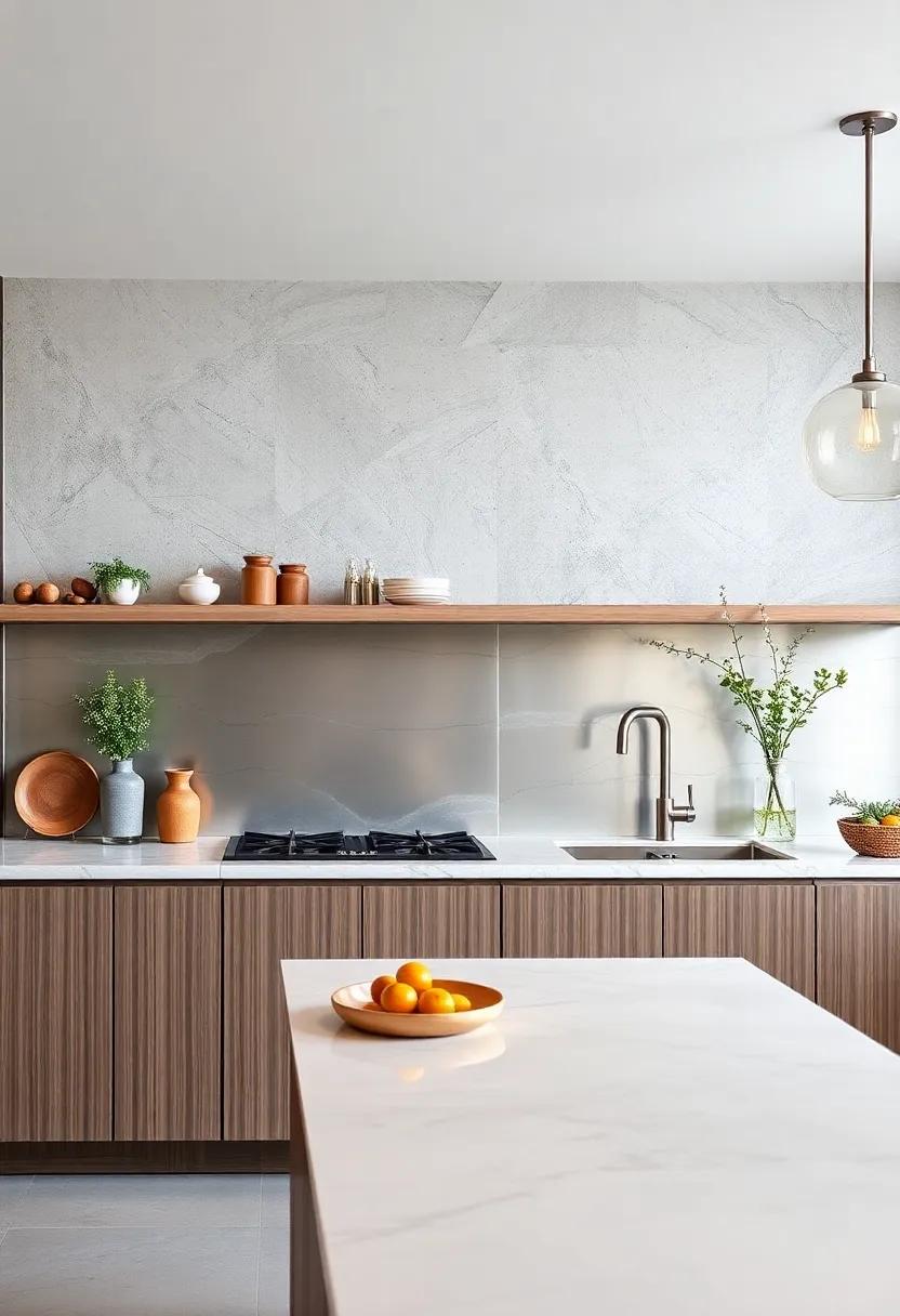 Stainless ⁤Steel Sheets: Ideal for industrial themes,stainless steel backsplashes provide a chic,modern vibe that’s also practical for a busy kitchen