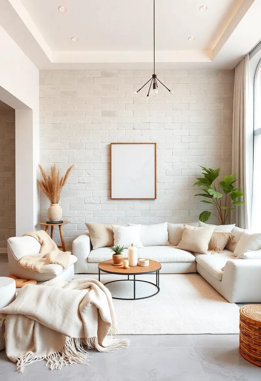 Cozy Throws and Pillows: Use blankets and cushions‍ in various⁤ shades of white and beige⁢ to create an⁤ inviting vibe