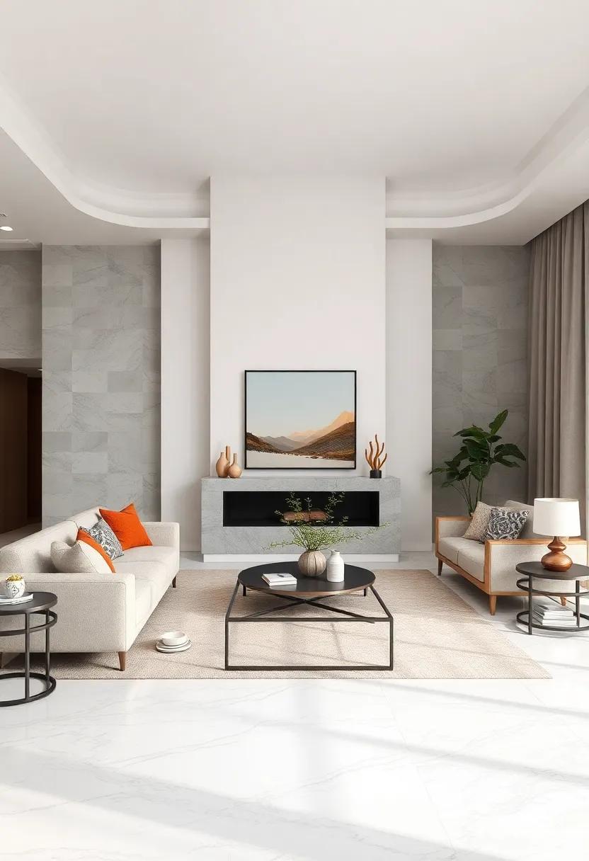 Functional⁢ Art: ⁣Select sculptural furniture ⁢pieces that serve both aesthetic and practical purposes in ⁢your serene living⁤ area