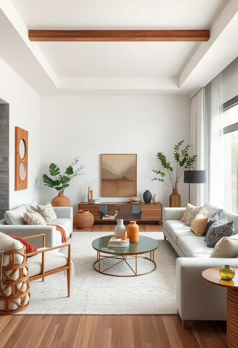 Earthy​ Decorative Accents: ⁢Incorporate natural ⁤materials such as wood, stone, and ceramics for ⁣a touch of grounding nature indoors