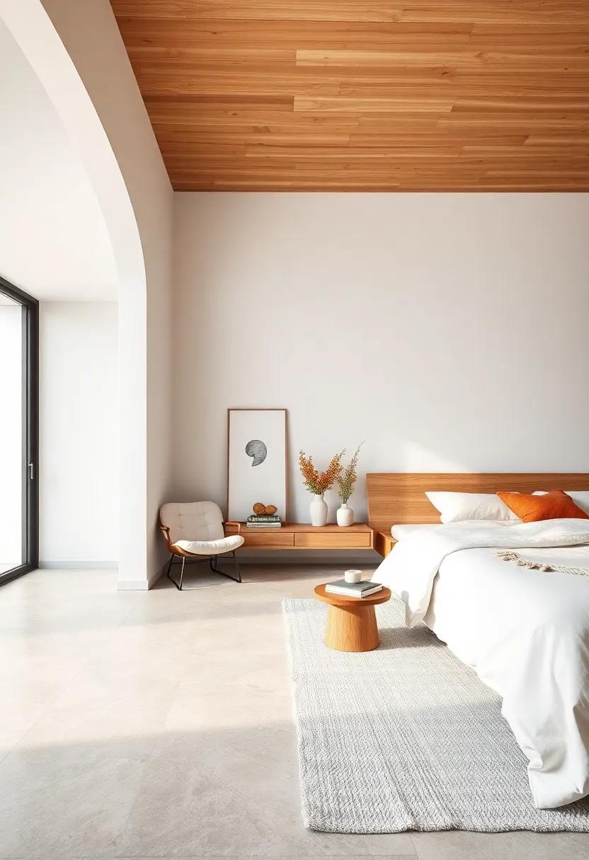 Embrace Neutral⁣ Tones: Start with a calming palette of whites and soft grays, allowing warm wooden accents⁣ to add contrast and ​depth