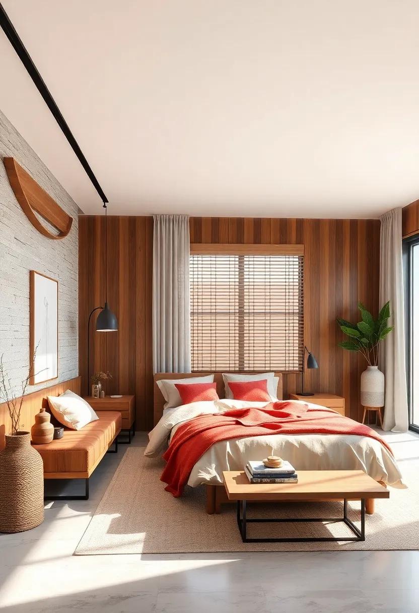 Minimalist Window Treatments: Use light, sheer curtains ‌or wooden​ blinds to‌ filter natural light and maintain an airy feel in ⁢the bedroom