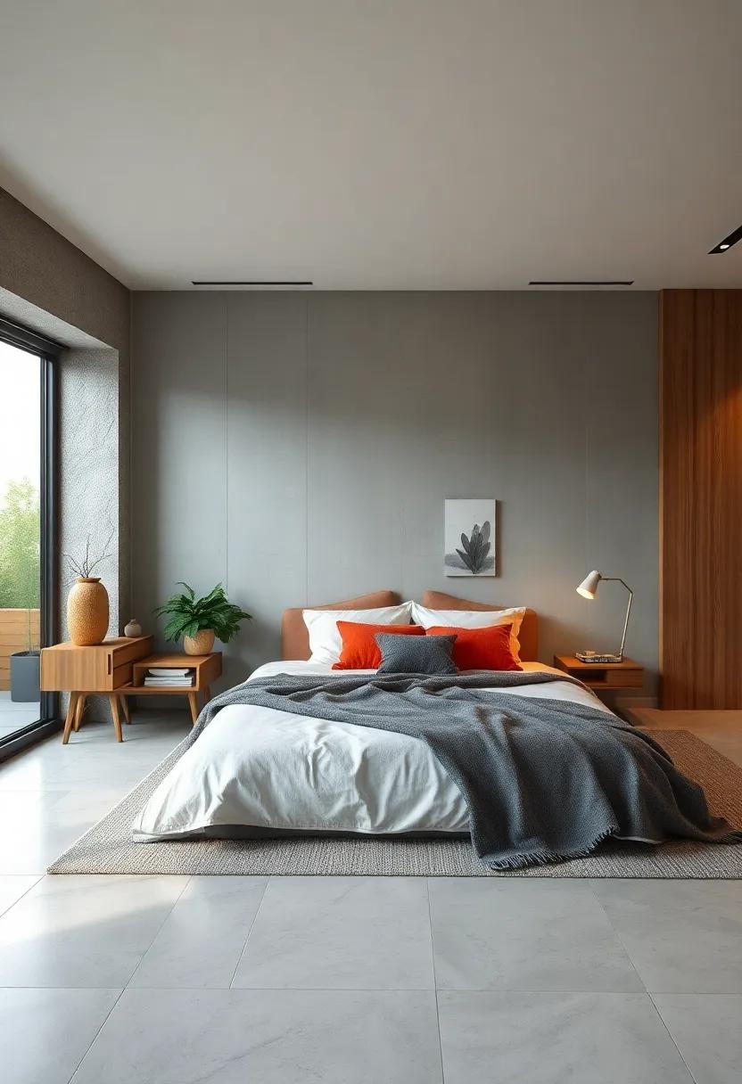 Warm Accent Lighting: Select wooden lamps or fixtures with soft, warm light bulbs to create a soothing atmosphere during nighttime