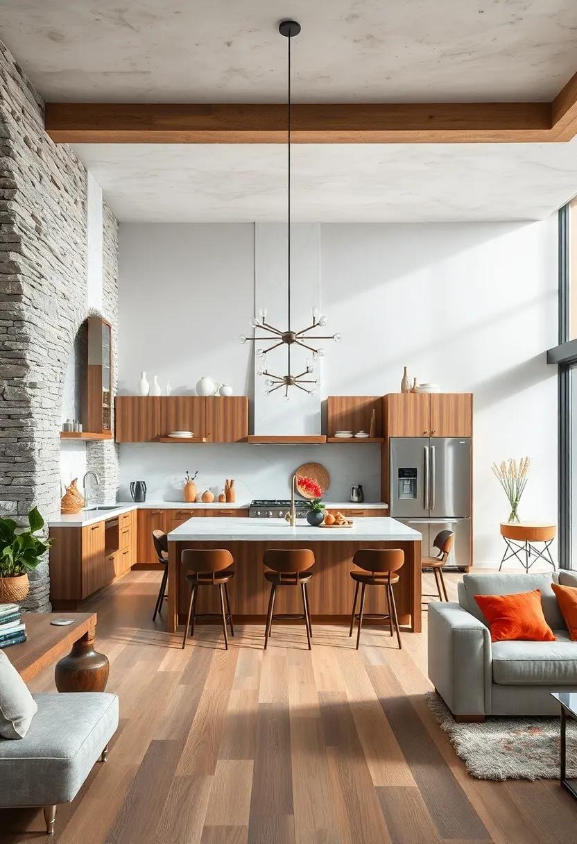 Play with Textures: mix wood, ⁣stone, ​and ‌metal finishes ⁣to⁣ create visual interest and a warm, inviting‌ atmosphere