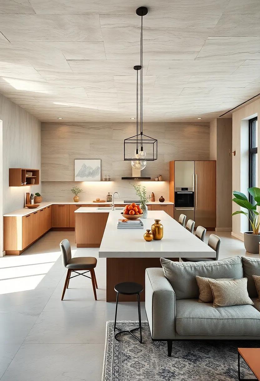 Think Minimalism: Opt for ​a clean and minimal design with⁣ hidden appliances and ⁤crisp lines to achieve a streamlined, modern look