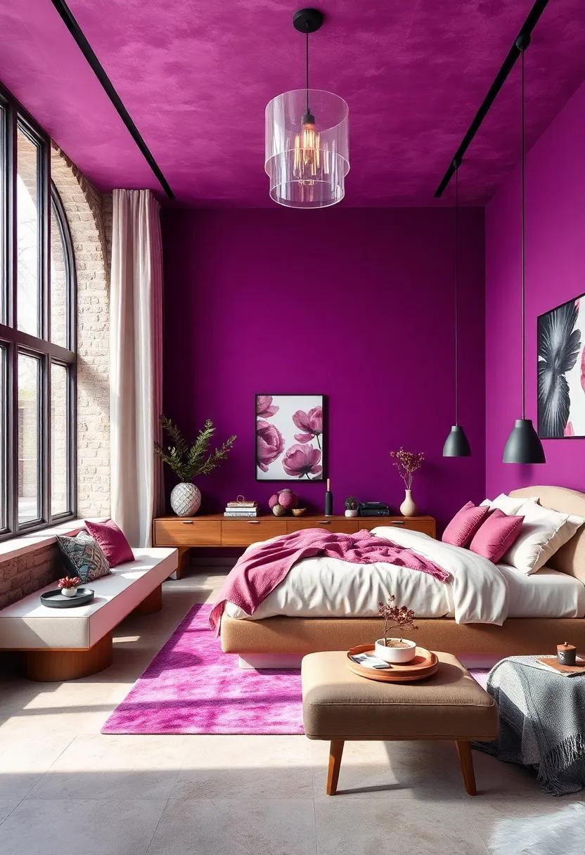 Berry Burst: ⁣An energizing purple-red, berry tones create a​ lively ambiance that⁣ invigorates your sleep space