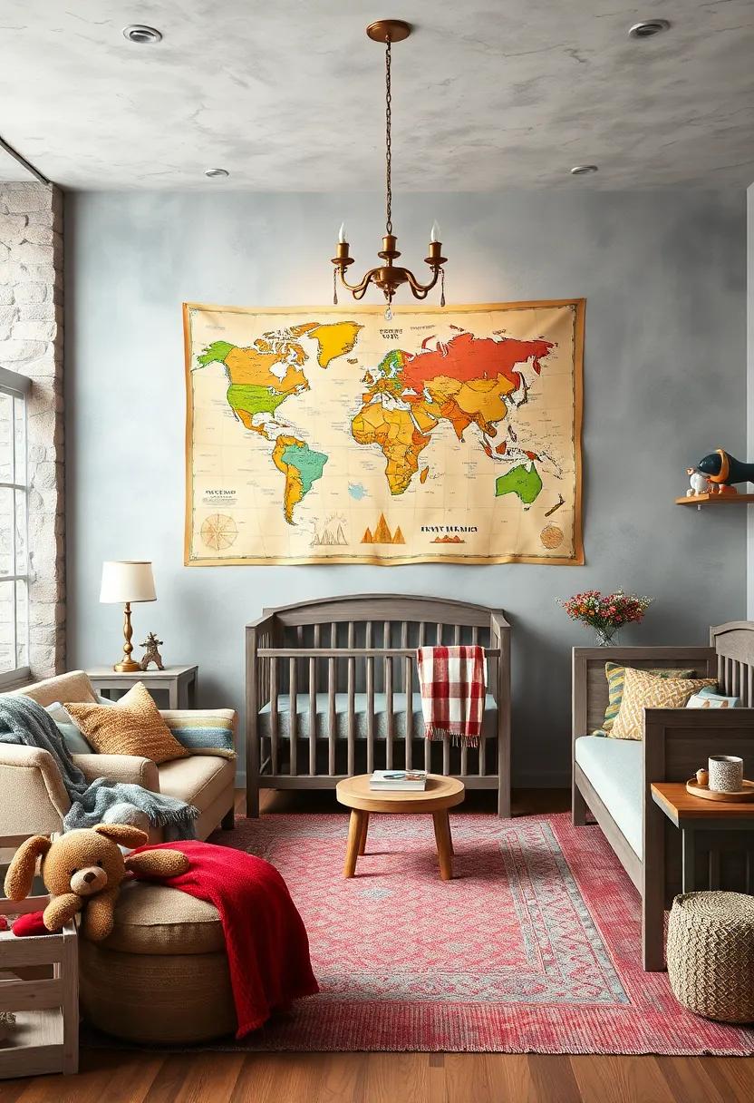 Adventure map: Hang a⁤ colorful map of the world or a treasure map, inspiring dreams‌ of exploration and adventure