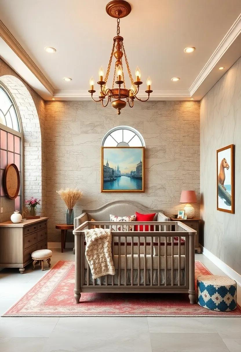 Grandiose Light Fixtures: ⁢Consider a vintage-inspired chandelier or a whimsical lamp that shines down like a royal spotlight