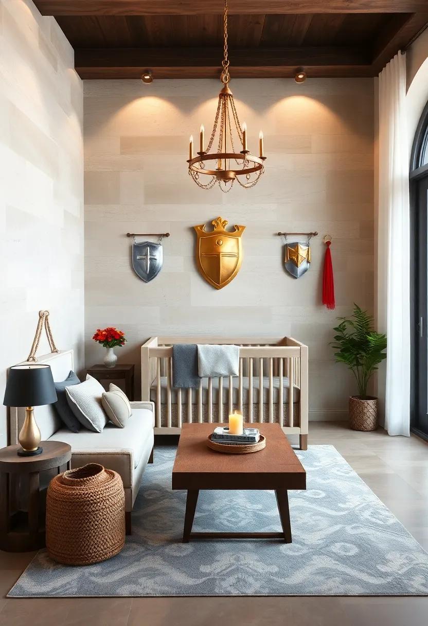 Knight Armor⁢ Decor: ​Include cute knight figurines or wall hangings that celebrate bravery and adventure fit for​ a young prince