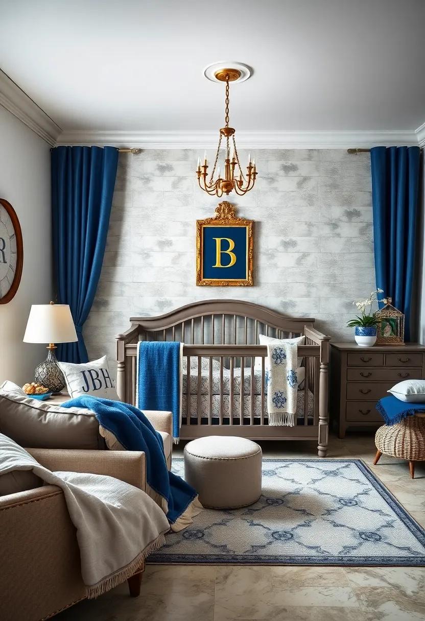 Majestic Monogramming: Personalize blankets and pillows with ‍your child's initials in an elegant font, adding a sense of individuality