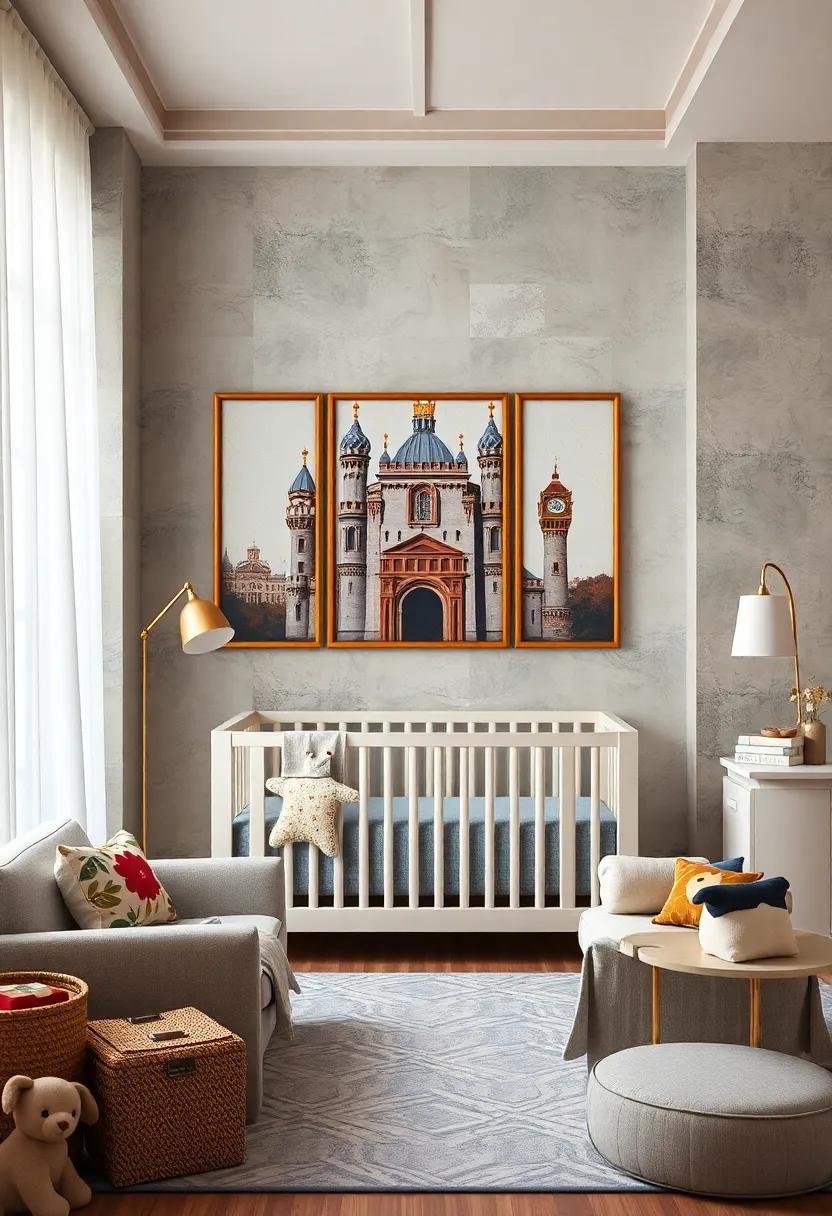 Noble Wall Art:‍ Choose prints ‌featuring majestic castles, royal animals, or crowns that spark imagination and whimsy