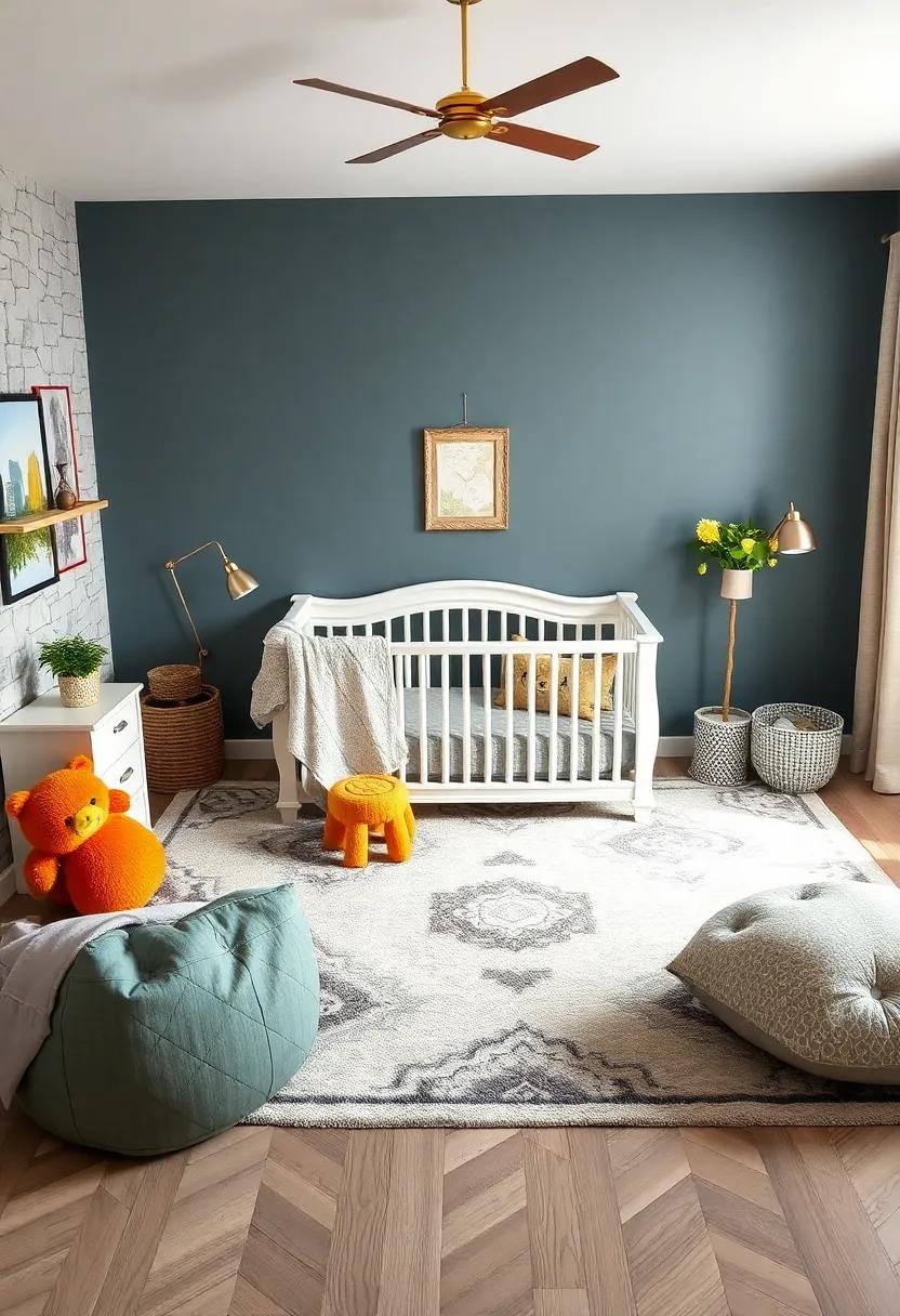 Regal Rug: Choose a plush⁤ area ⁣rug featuring ⁣abstract or castle motifs ​to provide a cozy foundation for playtime